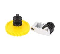 Walfront Kit Maniglia Ingranaggi Estrusore Assemblaggio Sperone Trasmissione Stampante 3D, Accessori in Lega di Alluminio CNC Acciaio per Stampi per P1P P1S, Antiusura e Antiscivolo, Materiale