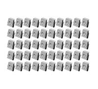 WALFRONT Kit Set di Morsetti Portacavi Portacavi in acciaio Inossidabile con Fissaggio Fisso 50, 50 Pezzi Organizzatore per la Gestione dei Cavi di Facile Installazione con 108 Gradi Paralleli Al