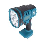 Walfront Lampada da Lavoro a LED Senza Fili, Faretto Portatile da 1500 Lm con Testa Orientabile e Funzione Lampeggiante, per Batteria 18V BL1815 BL1820 BL1830 BL1840 BL1850
