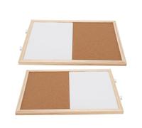 Walfront Lavagna Magnetica in Sughero con Combinazione di 2 Pezzi, 30x40 Cm, Lavagna Magnetica Cancellabile a Secco e Tabellone in Sughero per L'organizzazione della Parete della