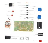 Walfront LM317 Alimentatore Regolato Regolabile Kit Fai da Te Scheda ABS Protezione Ingresso AC/DC Protezione Circuito Raddrizzatore Ingresso Tensione Regolabile Set per Laboratorio di Istruzione