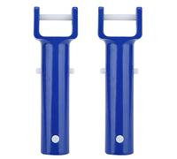 Walfront Maniglia per Testa a V per Piscina, 2 Pezzi Maniglia per Testa a V, Maniglia per Clip per Piscina Parti di Ricambio per Piscina in ABS Blu Clip a Forma di V Maniglia per Testina