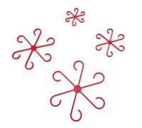 Walfront Master per Le Piante Clamp/Holder di Supporto al Vino Sostenibile per i Sistemi di Arrampicata, 4 STCS Rinussibile Portatili Stand per Huizentuiniers (Rosso)