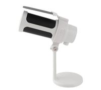 Walfront Microfono da Gioco USB ABS Metallo Microfono Dinamico per PC 192kHz 48bit RGB Illuminazione Mute Gain Knob Pickup Cardioide per Streaming Podcast Registrazione Meeting (WHITE)