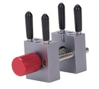 Walfront Mini Morsa Piatta, Morsa Tavolo, Morsa Banco, Design con Ganasce Regolabili, 10 Fori di Ricambio, Adatta per Modellismo e Artigianato, Ideale per Lavori di precisione.