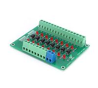 Walfront Modulo di Isolamento Ottico Limite di Frequenza di Commutazione 20KHZ Convertitore Isolatore a 8 Canali Optoaccoppiatore Scheda Convertitore di Segnale PLC da 12V a 3,3V