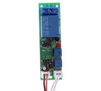 Walfront Modulo relè Timer Ritardo Regolabile Modulo Interruttore On/off DC 5 V 12 V 24 10 A 2 modalità Tempo di Accensione e Spegnimento Regolabile per Controllo Industriale Test Macchina Pompa (DC