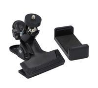 Walfront Montaggio del Morsetto del Telefono per Chitarra Robusta Crampante a Testa a Sfera a 360 Gradi Sul Gruppo Telefonico per 5,5-7,5 Cm, Ampia compatibilità per Piccole Telecamere