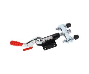 Walfront Morsetto a Ginocchiera a Sgancio Rapido Morsetto Autobloccante Push Pull a Doppia Testa con Maniglia Rivestita in Plastica e Impugnatura Antiscivolo per la Saldatura di Gruppi