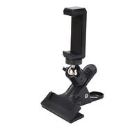 Walfront Morsetto per Chitarra in Metallo, Supporto per Telefono con Rotazione a 360° per Streaming Live, Supporto Multifunzionale per Telefono Compatibile con Chitarra, Basso, Ukulele