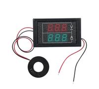 WALFRONT Multimetro Digitale AC 60-500V Trasformatore di Corrente Amperometro Voltmetro per Applicazioni Automobilistiche Mini Display 2 in 1 per Accessori Universali