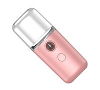Walfront Nano Vaporizzatore Facciale Elettrico Pratico Piccolo Nano con Nebbia Fine Umidificatore Viso Ad Acqua con Ricarica USB per L'idratazione (PINK)