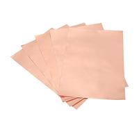 Walfront Nastro Di Rame Adesivo in Lamina di Rame 5 Pezzi Nastro Conduttivo Multifunzionale Pratico su Lato per Chitarra Schermatura EMI Artigianato Riparazioni Elettriche 30 X 20 cm