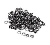 Walfront Occhiello in Ottone da 6 Mm per Accessori di Abbigliamento Rivetto in Metallo con Foro Tondo, 100 Pezzi, Ideale per Borse, Scarpe, Cinture, Artigianato (#3)