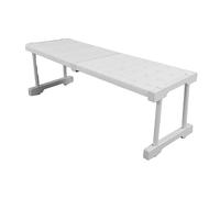 Walfront Organizer Espandibile per Ripiani per Armadio, Ripiano Regolabile per Riporre Oggetti Salvaspazio, Larghezza 24 Cm in Acciaio Al Carbonio per Armadio e Lavello della (Lunghezza 47-68