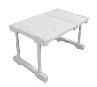 Walfront Organizer Espandibile per Ripiani per Armadio, Ripiano Regolabile per Riporre Oggetti Salvaspazio, Larghezza 24 Cm in Acciaio Al Carbonio per Armadio e Lavello della (Lunghezza 27-38