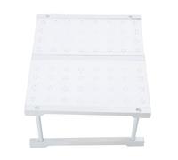 Walfront Organizer per Guardaroba, Ripiano per Armadio Impilabile in Acciaio Al Carbonio con Altezza Regolabile, 20 Kg per Ripiano, Scaffale Salvaspazio per Dispensa da Bagno e Ufficio (Lunghezza