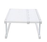 Walfront Organizer per Guardaroba, Ripiano per Armadio Impilabile in Acciaio Al Carbonio con Altezza Regolabile, 20 Kg per Ripiano, Scaffale Salvaspazio per Dispensa da Bagno e Ufficio (Lunghezza