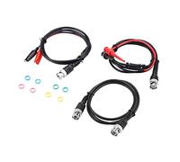 Walfront P1260 Cavo Coassiale Gancio per Test di Chip a Coccodrillo BNC a BNC