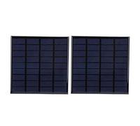 Walfront Pannello Solare 2Pcs, DC 9V 2W Pannelli solari epossidici Modulo caricabatteria per Giocattoli con Cavo da 100 cm, per Luce Solare da Prato, Torcia Solare, Giocattolo Solare