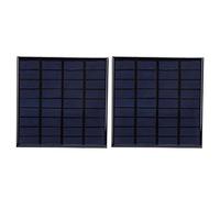 Walfront Pannello Solare 2Pcs, DC 9V 2W Pannelli solari epossidici Modulo caricabatteria per Giocattoli con Cavo da 100 cm, per Luce Solare da Prato, Torcia Solare, Giocattolo Solare