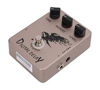 Walfront Pedale Effetto Ritardo Digitale, Pedale Effetto Distorsione in Metallo, Circuito Filtro True Bypass, Ritardo JF-08 in Metallo per Chitarra e Basso con 25 Ms? 600 Ms, Aspetto Eccellente,