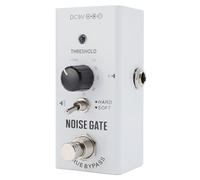 Walfront Pedale Noise Gate Soppressore di Rumore 2 modalità Hard Soft Gamma da -70 DB a + 10 DB True Bypass con Involucro Interamente in Metallo per Chitarra Elettrica Basso Ed Effetti Ad