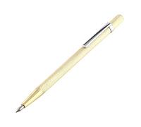 Walfront Penna per Incisione Scriber Tool Punta Segno per Metalli per Intagliare Incisore per Vetro/Ceramica/Lamiera, Penna per Incisore con Clip(Oro)