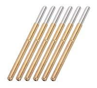 Walfront Perni per Sonda per Test a Molla da 100 Pezzi, Acciaio Inossidabile in Ottone, Perni Pogo a Testa Tonda, Diametro 2,5 Mm per Test e Riparazioni Elettroniche