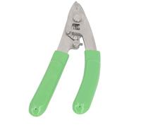 Walfront Pinza Spelafili a Tre Fori per Fibra Ottica CFS-3 con Blocco di Sicurezza e Chiave Esagonale Regolabile per Spelare il Rivestimento in Fibra 125um 250um 900um (GREEN)