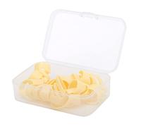 Walfront Plettri per Pollice con Plettro in Plastica, Custodia per Plettro per Chitarra Protezioni per Punta delle Dita Beige in ABS Pollice Indice Strumento a Corde Adatto per Chitarre