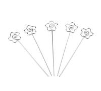 WALFRONT Porta-memo, Clamp/Holder per Espositori di Carte in Metallo, Graziose Forme Floreali per Foto, Appunti, Ideali per Casa e Ufficio (Stile fiore)