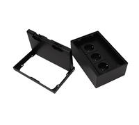 Walfront Presa Pavimento Incassata con Coperchio a Ribalta, 3 Prese a 2 Poli, Presa Pavimento in Acciaio Inossidabile PC 4 KW, per Casa, Ufficio, Hotel