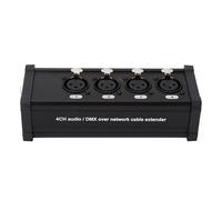 Walfront Prolunga Cavo XLR Multirete, Prolunga Cavo XLR per Strumenti a 4, Materiale in Lega di Alluminio per Studio di Registrazione Illuminazione Scenica, Compatto e Portatile, Largo