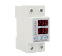 WALFRONT Protezione da Sovratensione SVP 63A, Controllo di Superamento Regolabile, Doppio Display a LED, Controllo della Tensione di Corrente per Uso Domestico e Industriale