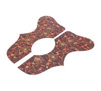 Walfront Protezione per Chitarra Battipenna Antigraffio Piastra di Protezione in Plastica Dura per Strumenti a Corda 10,6x4,5 Pollici Adatto a Vari Tipi di Chitarra (BROWN)