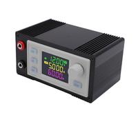 Walfront Regolatore di Tensione Regolabile DC 6-30V a 0-36V 6A 120W - Modulo di Alimentazione con Display Digitale LCD, Ricarica Solare MPPT - Ideale per Progetti da Laboratorio e Driver