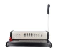 WALFRONT Rilegatrice per Libri Rilegatrice a Pettine Manico Umanizzato 25 Fogli Capacità di Perforazione Formato Multifunzionale A4 A5/A6 per Ufficio Casa Stampa Negozio Editore