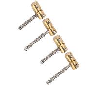 Walfront Sella per Basso da 4 Pezzi, Materiale in Ottone, Suono Chiaro, Facile Installazione per Basso Elettrico