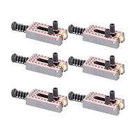 Walfront Sella per Chitarra 6 Pezzi, Lega Rame-zinco, Altezza Regolabile, Ponte a Rulli, Parti Fai-da-te per Chitarra Elettrica (Bronzo viola)