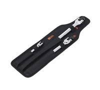 Walfront Set di Chiavi a Bussola Lunghe, Materiale in Acciaio, 3 Pezzi con Testa Mobile e Impugnatura Comoda per Meccanica e Progetti Fai da Te