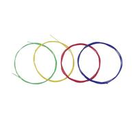 Walfront Set di Corde per Ukulele, Materiale in Nylon, Suono Chiaro, 4 Colori Disponibili per Musicisti e Appassionati (multicolore)