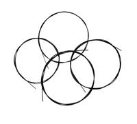 Walfront Set di Corde per Ukulele, Materiale in Nylon, Suono Chiaro, 4 Colori Disponibili per Musicisti e Appassionati (BLACK)