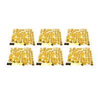 WALFRONT Set di Fondali da Parete Scintillanti da 6 Pezzi, Materiale PVC, Design di Installazione Rapida, Splendidi Riflessi di Luce, Perfetti per Feste, Matrimoni e Servizi Fotografici (GOLD)