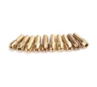 Walfront Set di Pinze Mini Trapano in Ottone 10 Pezzi da 0,5 Mm a 3,2 Mm per Smerigliatrice Elettrica, Bloccaggio di Precisione, Diametro Coda 4,3, per Utenti di Utensili Rotanti, Hobbisti, Lavori