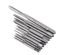 Walfront Set di Punte per Trapano 10 Pezzi M1 a M3.5 Set di Rubinetti per Filettatura a Mano a Macchina con Micro Rubinetti
