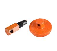 Walfront Set di Strumenti di Rimozione della Frizione, Arresto del Pistone Facile da Usare e Supporto dell'albero Motore per Motoseghe e 2 Attrezzature per Cicli, Arancione e