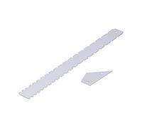 Walfront Set di Strumenti per Misurare la Chitarra, Righello per Manico in Alluminio e Misuratore di Livellamento per Tasti per l'impostazione del Mandolino per Basso Elettrico Acustico (SILVER)