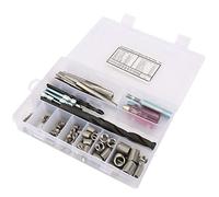 Walfront Set Kit Inserti Riparazione Filettatura, Vite Manicotto Filo in Acciaio Inossidabile Riparazione Elicoidale Installata, Strumento di 142 Pezzi Filettatura Interna Ad Alta Resistenza per
