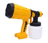 Walfront Spruzzatore di Vernice 800ML Spruzzatore di Vernice Elettrico con Filtro Ago Spazzola di Pulizia Ugello Pistola a Spruzzo Testa 200W Cordless per Mobili per Pittura Domestica